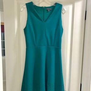 Gorgeous Jade Green Laser Cut Hem Dress - Size S